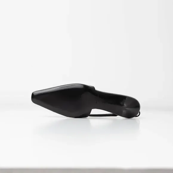 Saint Laurent Women's 24 Slingback Kitten Heel Pumps - Picture 5 of 10